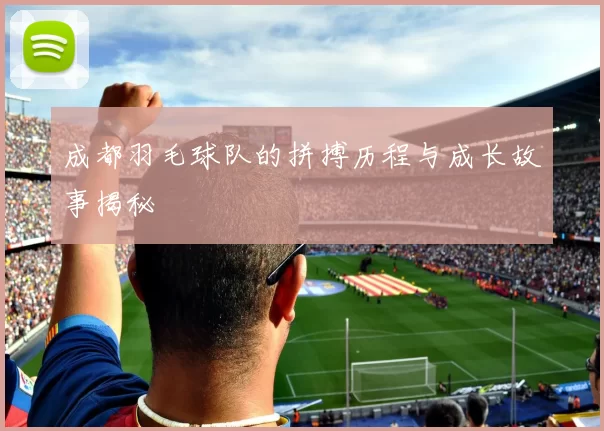成都羽毛球队的拼搏历程与成长故事揭秘